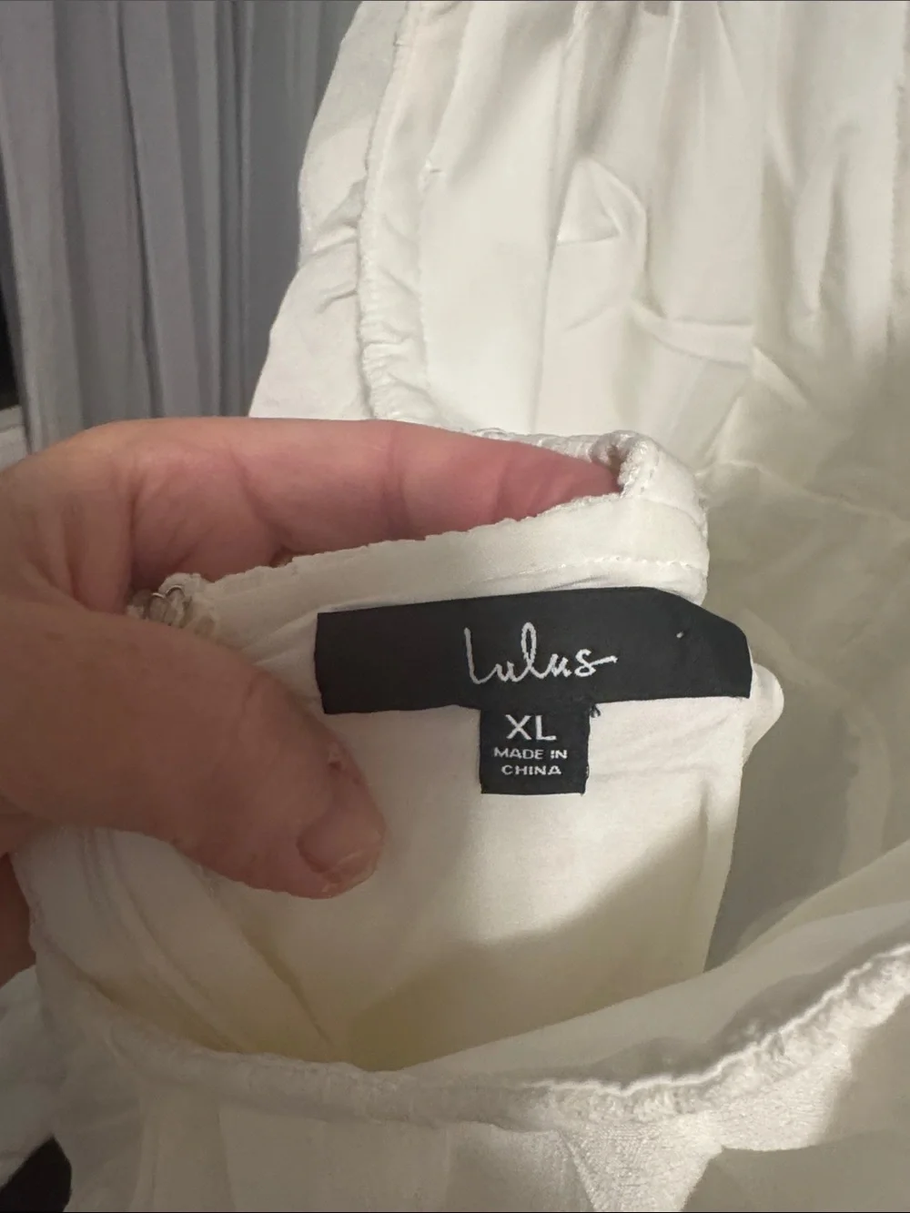 Lulu's White Ruffled Dress - Picture 2 of 3